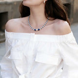 Wisdom & Inner Calm Necklace - Lapis Lazuli, Clear Quartz & Kyanite