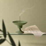 Verdant Calm Ceramic Incense Burner