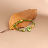 Golden Koi Leaping Dragon Gate Bracelet - Exam Success Talisman with Spiritual Energy