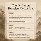Couple energy bracelets customized