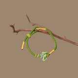 Golden Koi Leaping Dragon Gate Bracelet - Exam Success Talisman with Spiritual Energy