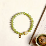 Natural Hetian Jade Gourd Bracelet