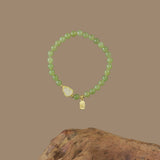Natural Hetian Jade Gourd Bracelet