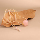 Madagascar Rose Quartz Crystal Bracelet: Embrace Love and Gentle Energy