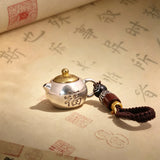 Lucky Tea Pot Charm Keychain | A Symbol of Peace and Prosperity