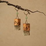 Jade Harmony Botanical Dangle Earrings