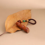 Bamboo Growth Wooden Pendant - Natural Talisman for Career Success & Divine Blessings