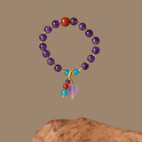 Natural Lavender Amethyst Raw Crystal Bracelet | A Touch of Tranquility and Healing Energy