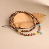 Sacred Agarwood & Agate Lotus Bracelet - A Convergence of Nature and Spirituality