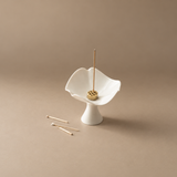 Petal Grace Ceramic Incense Holder