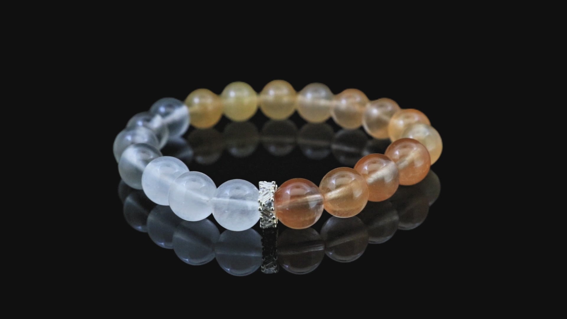 Golden Harmony: Rutilated Quartz Bracelet