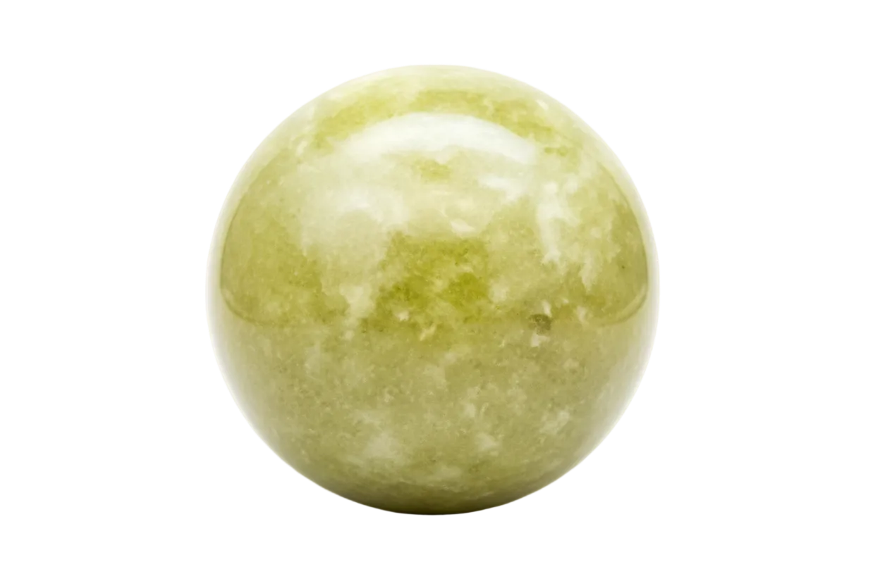 Round Jade - White Background