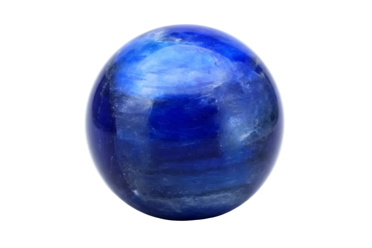 Round Kyanite - White Background