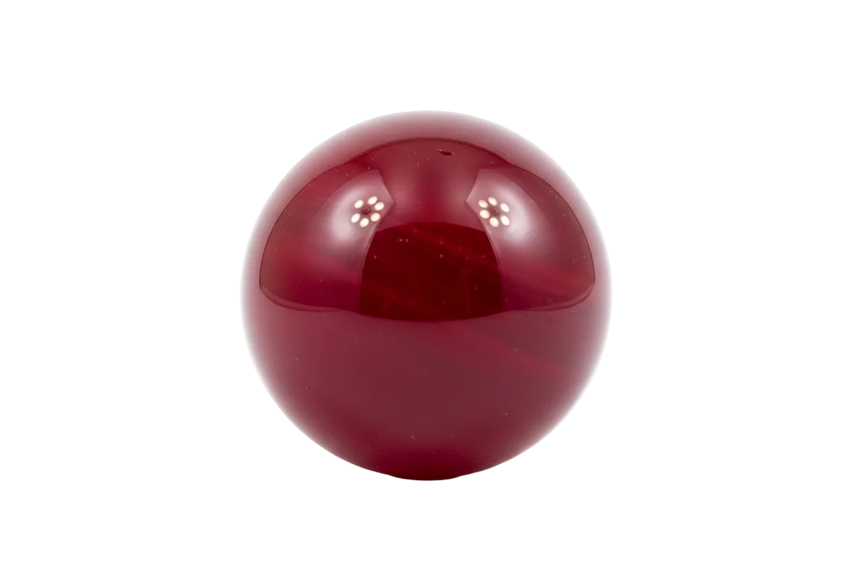 Round Red Agate - White Background
